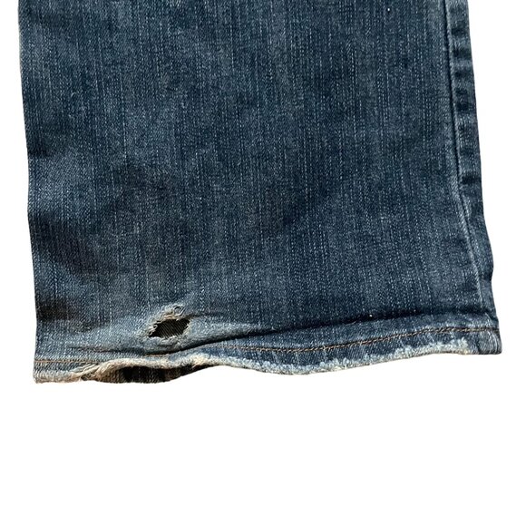 Indie Denim Embroidered Distressed Bootcut Jeans Women W29 Blue Western Countryg - Picture 8 of 16